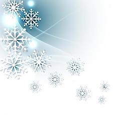梦幻雪花背景图片