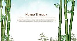 卡通竹子背景图片