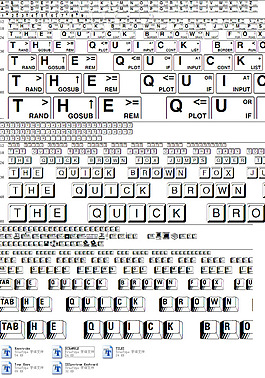键盘字体