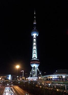 东方明珠夜景图片