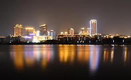 筼筜湖夜景图片