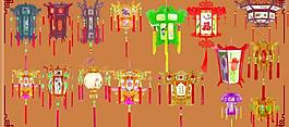 中式古典灯笼图片