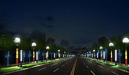 道路亮化图片