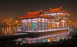 曲江夜景图片
