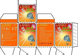 led灯gu10射灯彩盒图片