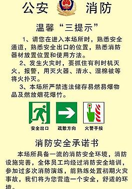 消防提示图片