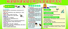 病媒传播防治宣传栏图片