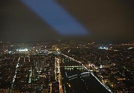 巴黎 俯瞰 城市夜景图片