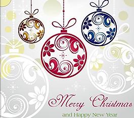 素材圣诞装饰吊球雪花图案圣诞吊球图片圣诞节圣诞球背景图片圣诞球