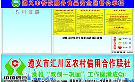 餐饮监督公示栏图片