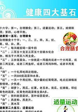 健康四大基石图片