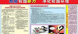 预防校园暴力板报图片