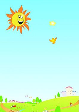 卡通蓝色背景图片