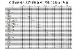 工厂施工进度表图片