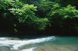 山水剪影图片
