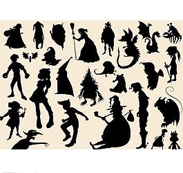 万圣节剪影图片