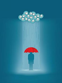 人物 下雨图片