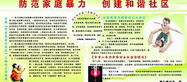 防范家庭暴力 创建和谐社区图片