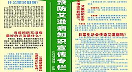 预防艾滋病知识板报图片