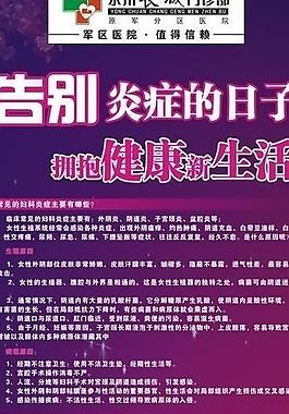 妇科炎症易拉宝图片