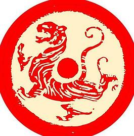瓦当虎图片