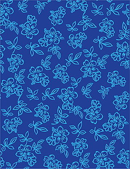蓝色花纹背景