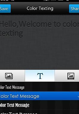 color texting 手机界面 字体选择图片