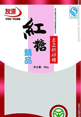 友源红糖包装设计图片