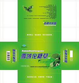 雪域化糖草包装盒图片
