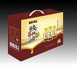 核桃油礼盒(平面图)图片