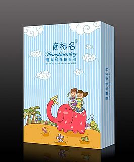 儿童保暖内衣包装盒（展开图）图片