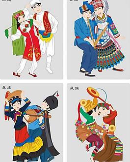 名族人像图片