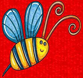 蜜蜂油画装饰图片_蜜蜂油画装饰素材_蜜蜂油画装饰模板免费下载-六