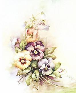 手绘花卉图片