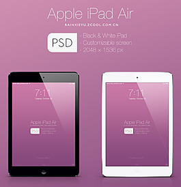 Apple苹果平板电脑PSD分层素材