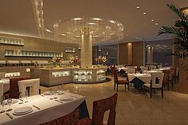 酒店自助餐厅效果图图片