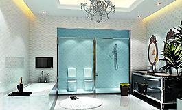 瓷片卫浴空间图片