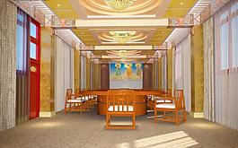 佛教会议室吊顶设计图片