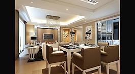 开放式客厅设计效果图图片