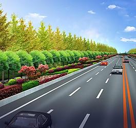 市政道路效果图图片