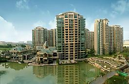 小区水景图片
