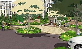住宅区 景观设计图片