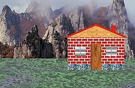水中小屋图片