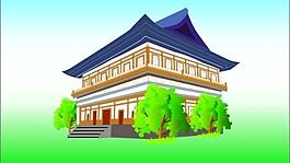 手绘大连建筑图片