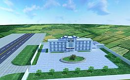 派出所鸟瞰图图片