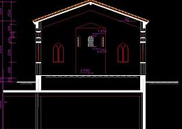 英伦风情教学剖面图图片