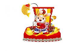 花车迎春正面图片