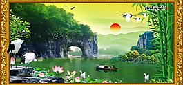 象鼻山风景图 江山如画图片
