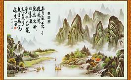 古代镜框画图片
