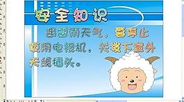 安全教育知识之懒羊头图片